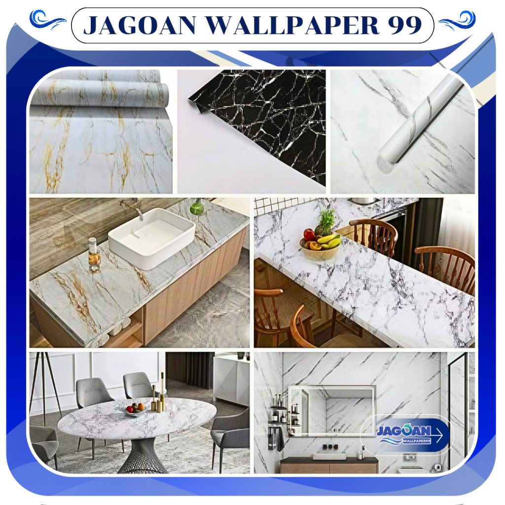 Wallpaper Sticker Dinding Ruangan Wallsticker Dekorasi Marmer Wallpaper Dinding Pvc Premium