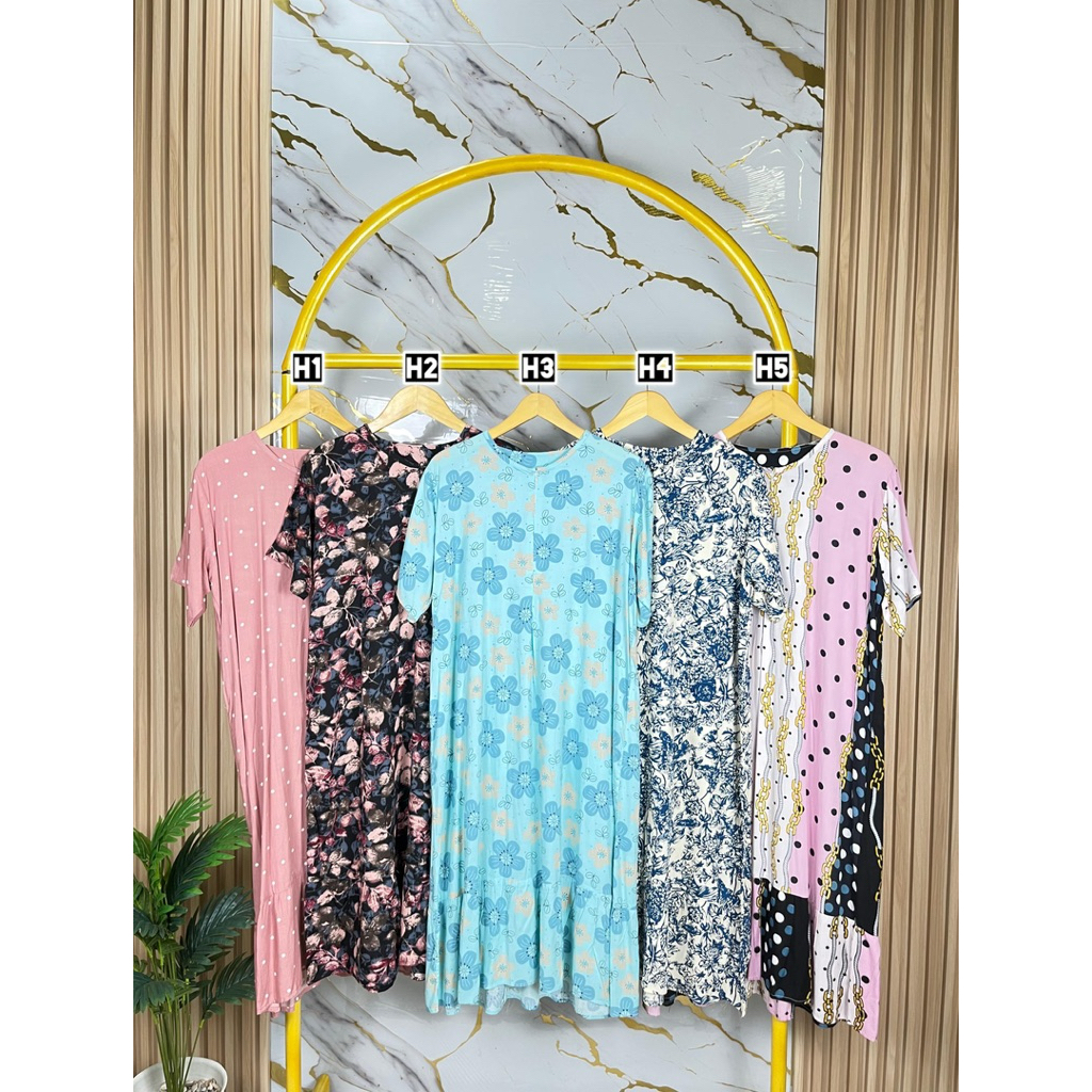 Daster Habel/ Daster viral/ Daster kekinian busui friendly/ Daster rayon premium/ Piyama rayon premi