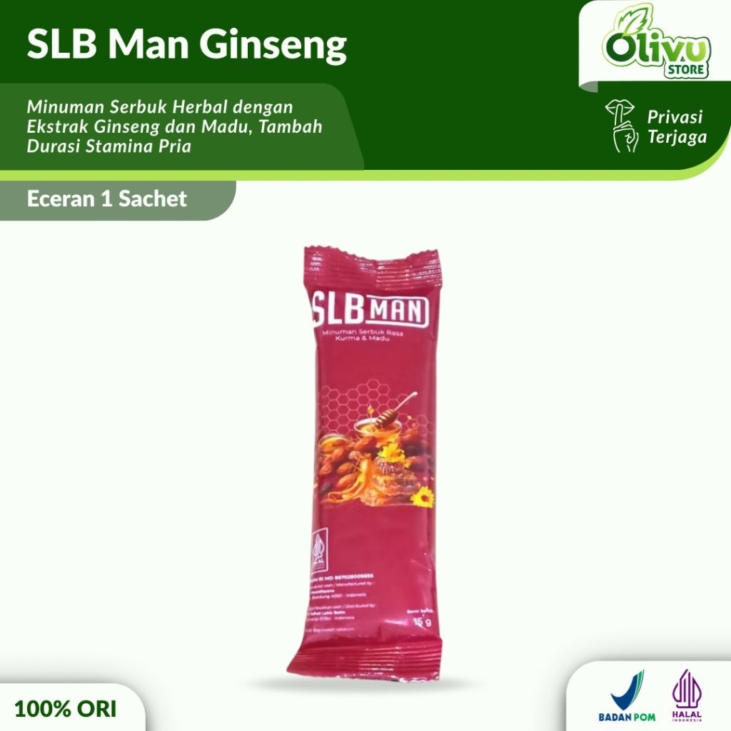 SLB Man Original 100% Eceran Minuman Serbuk Rasa Kurma dan Madu Herbal Alami BPOM