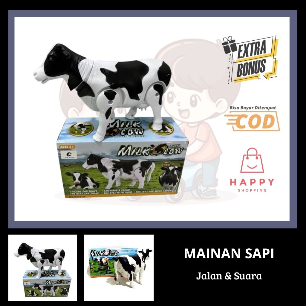 Mainan Sapi bisa berjalan ada suara dan lampu ,SAPI MOO MAINAN SAPI BO ada LAMPU SUARA,Mainan sapi