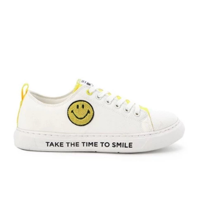 PSPGN.CO | original branded Obermain x smiley varena smile OE40025WH sepatu wanita sneakers lace up