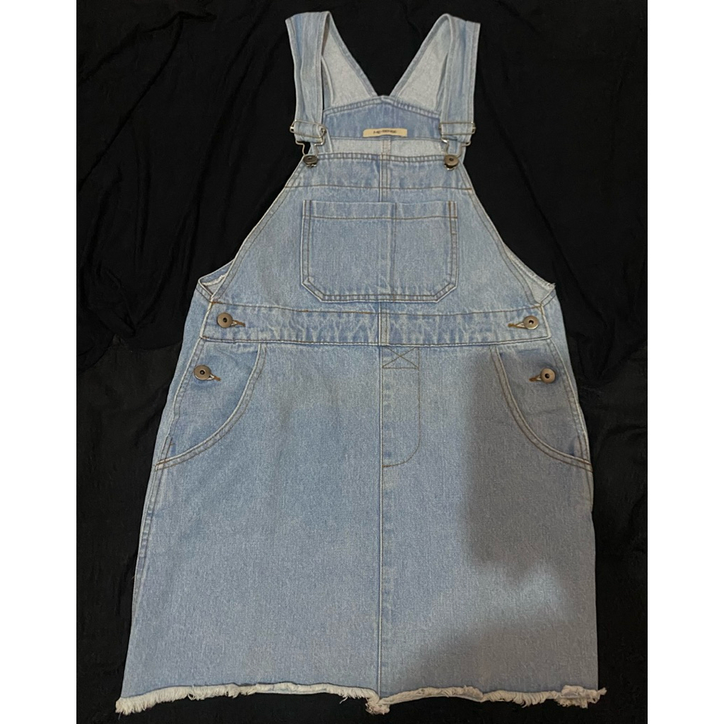 Preloved Dress Jeans Baju Kodok Wanita