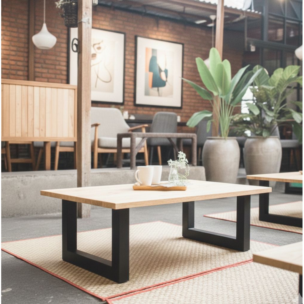 meja lesehan  / meja warung lesehan / meja belajar / meja kerja / meja serbaguna 100 x 40 x 32