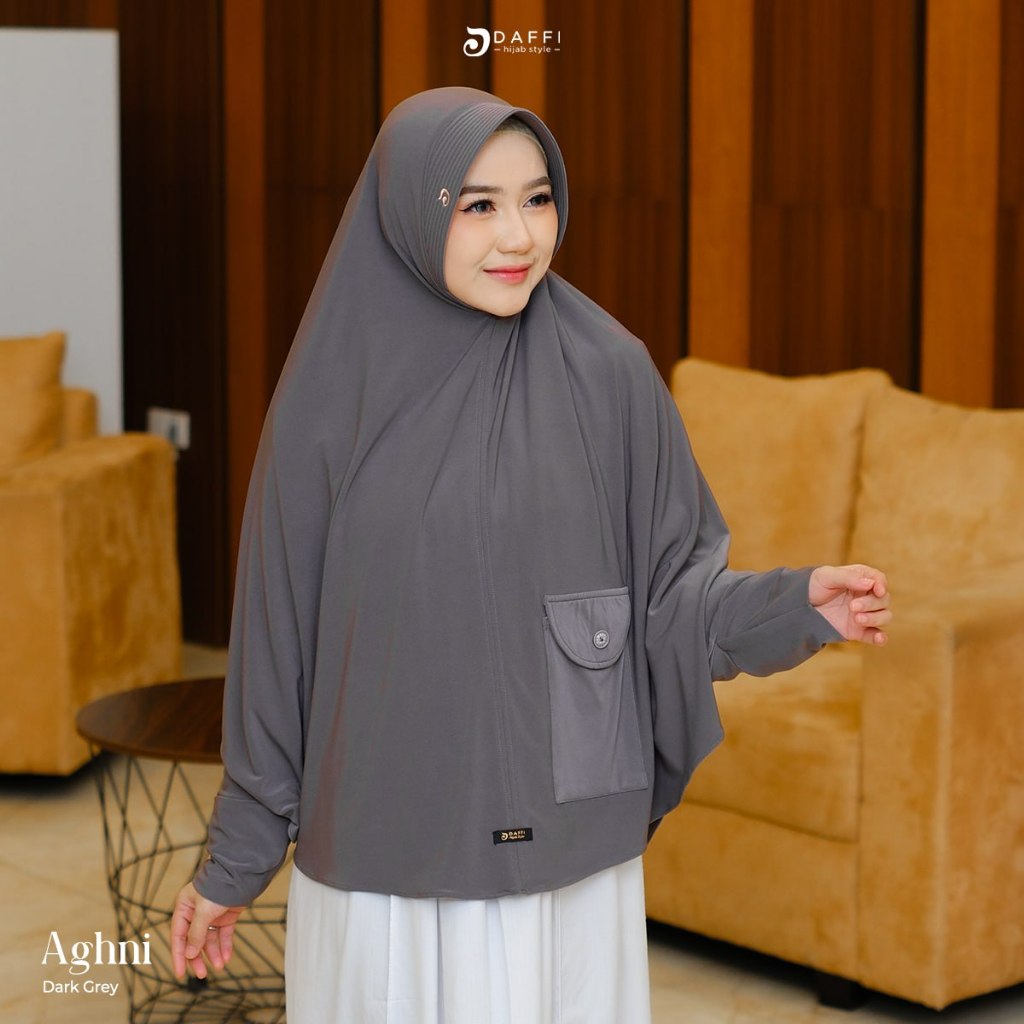 Daffi Hijab - Hijab Aghni Series - Hijab Lengan Instan Jersey Pet Antem