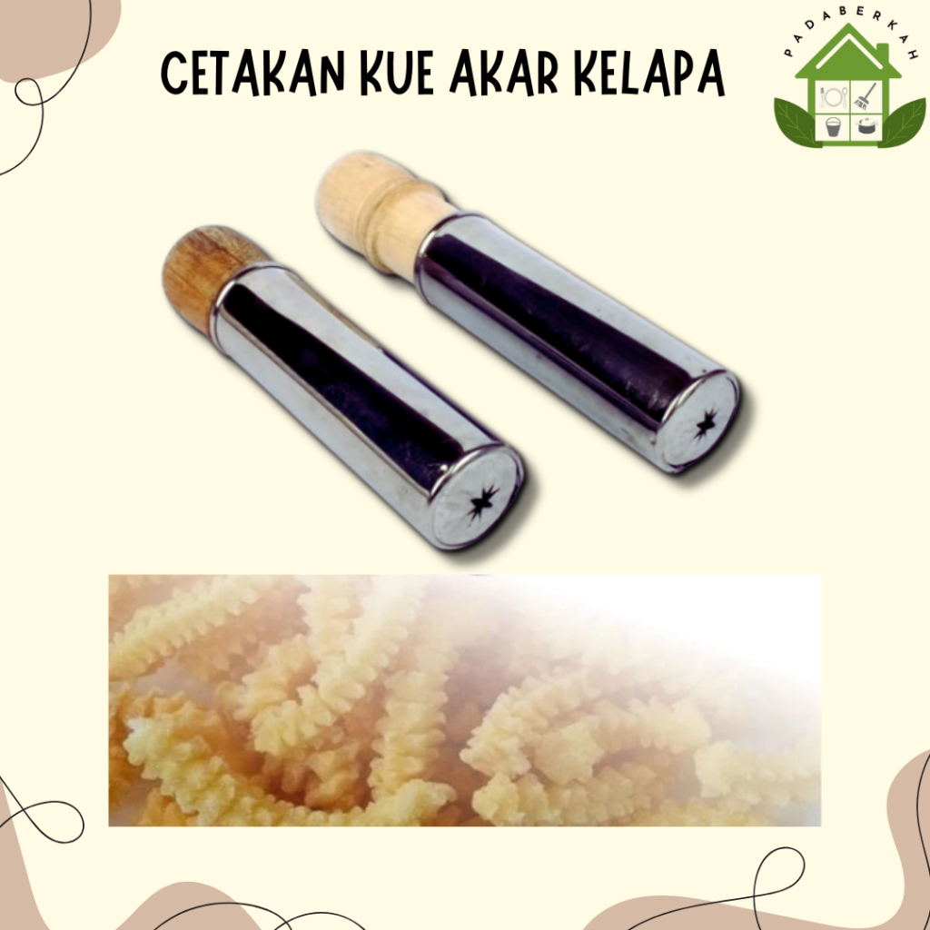 Cetakan Kue Kecipir / Cetakan Akar Kelapa / Cetakan bahan stainles steels / Cetakan Dorongan Kayu