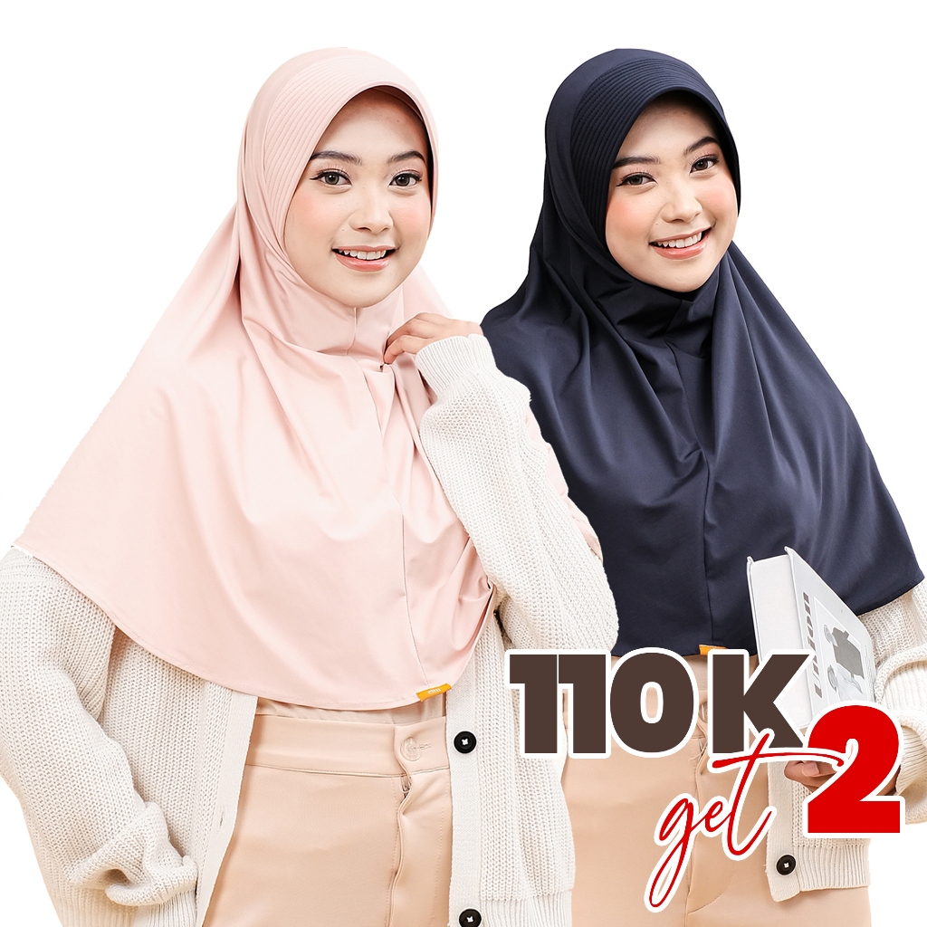 Eltu Hijab - Kaila Bergo Jersey Spesial Bundling Ukuran L