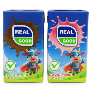 REAL GOOD SUSU KOTAK 125ML ALL VARIANT ( PCS )