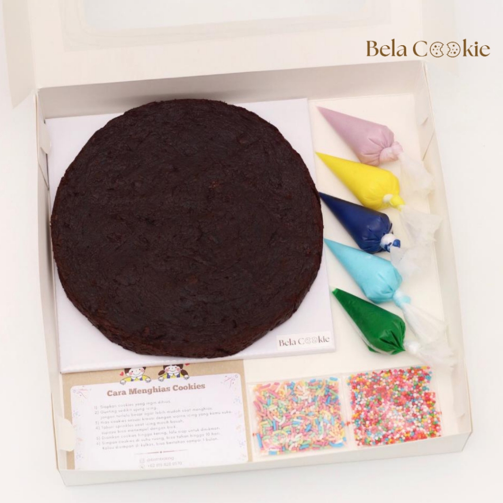 Do It Youself D18cm by @belacookie.id (BISA SAMEDAY) / DIY Cookie / Custom Cookies / Cookie Custom /