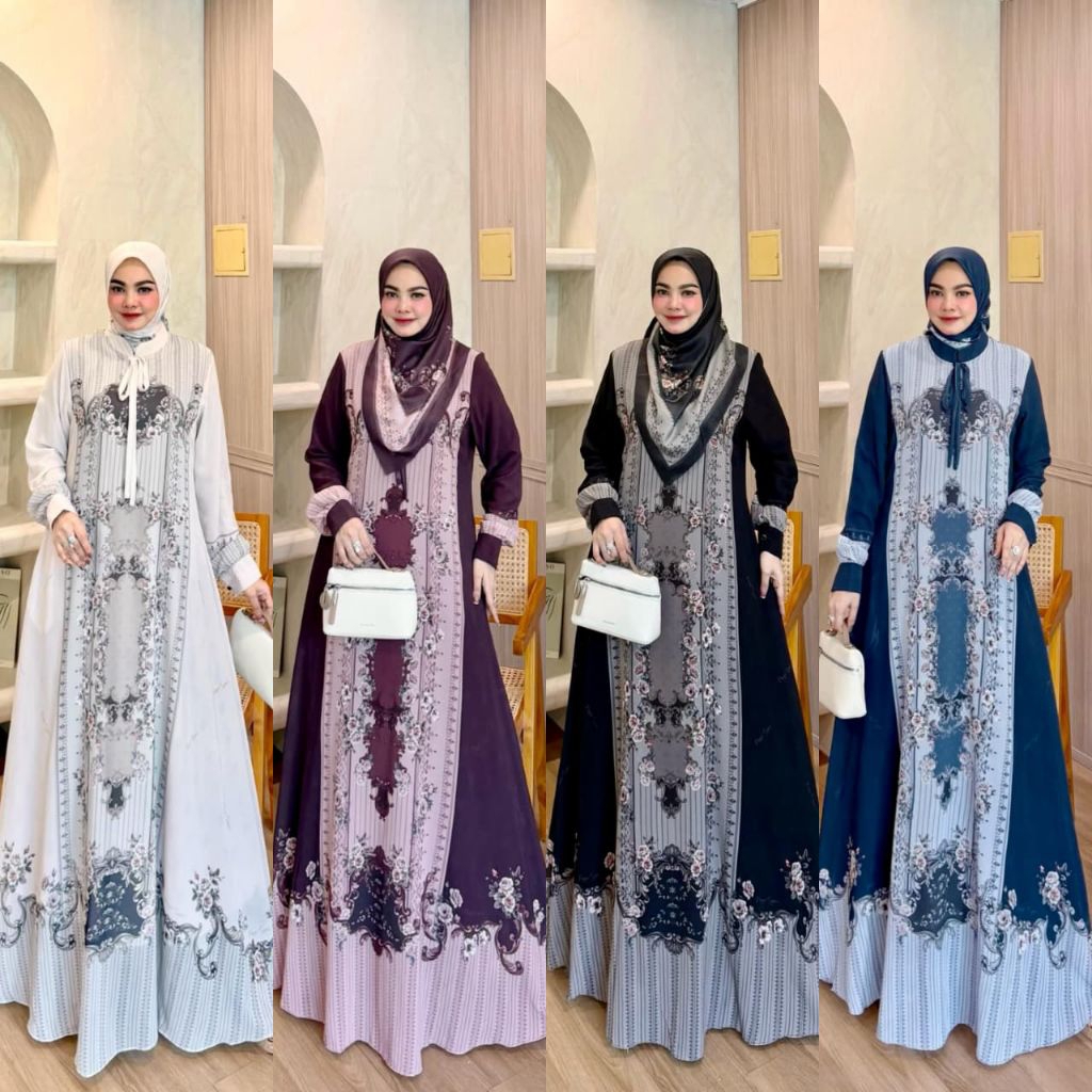 AZZAHRA SET DRESS // GAMIS FASHION