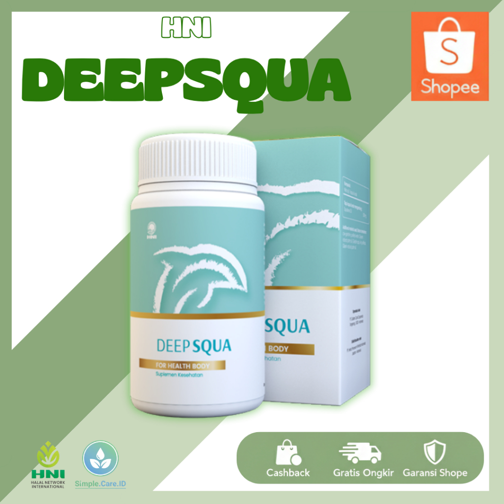 Deep Squa HNI HPAI Original - Suplemen Jantung Kolesterol & Daya Tahan Tubuh