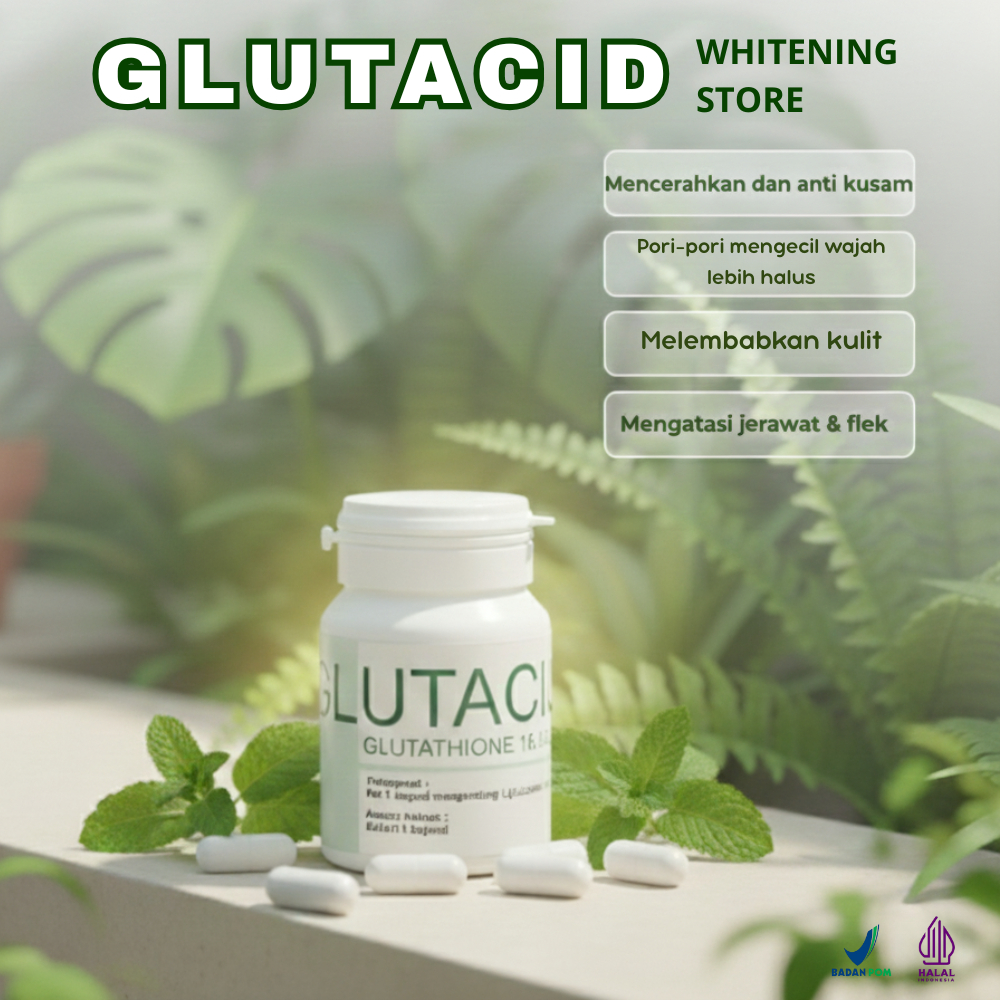 Kapsul Whitening 7X Pemutih Badan BPOM Halal Membantu Mencerahkan Kulit Kusam