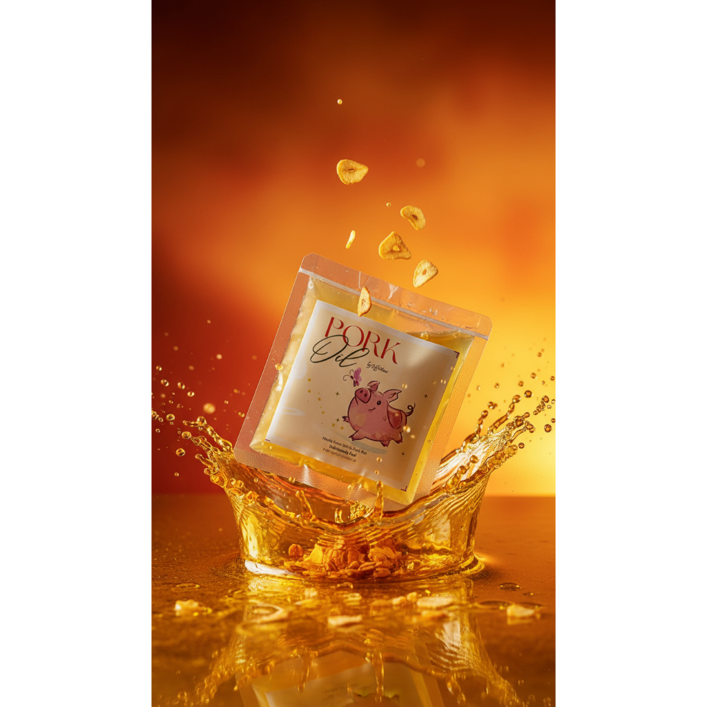 Minyak Babi Asli Tanpa Campuran 50ml - Sachet Mini Ekonomis | Minyak Goreng Serbaguna untuk Masakan 