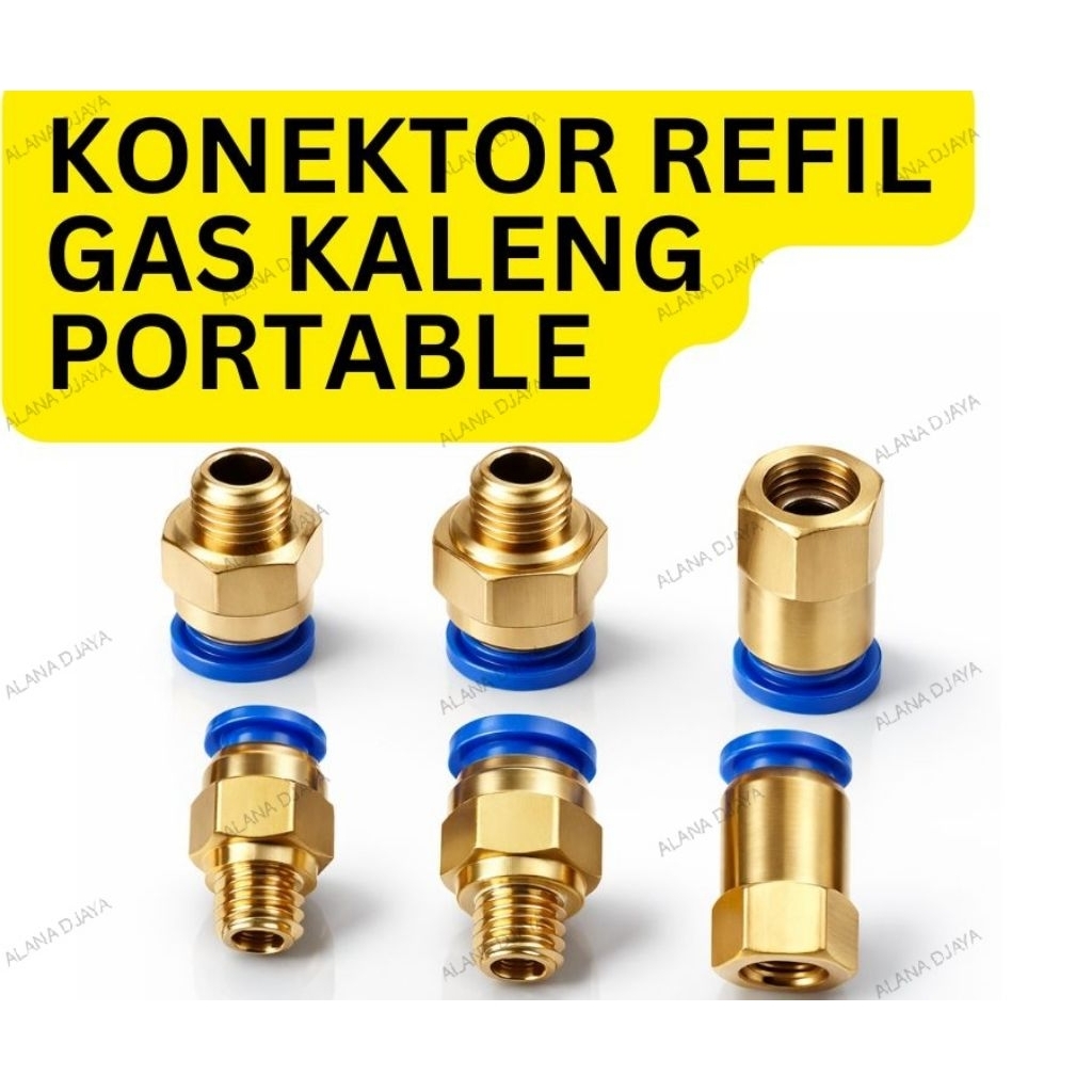 Konektor Fitting Selang Refill G4S Portable Sambungan Selang G4S Universal