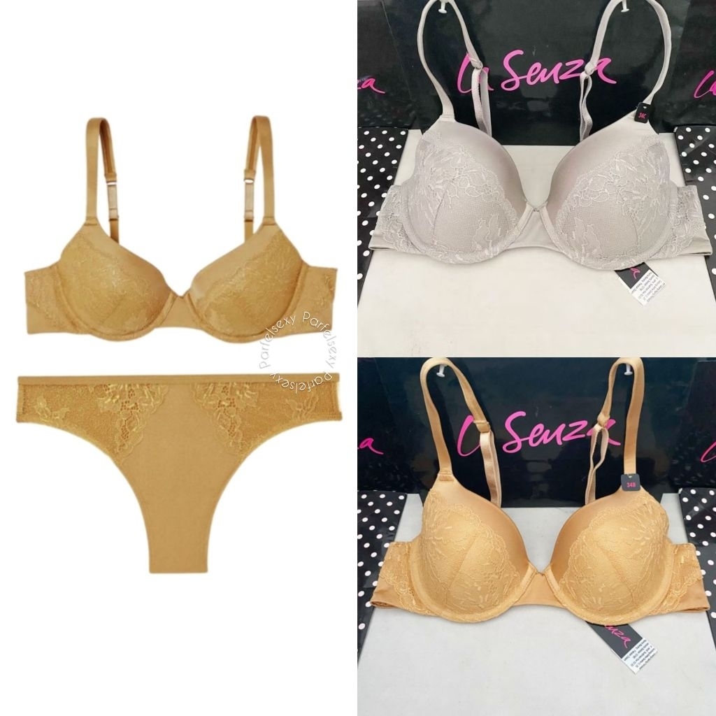 La Senza So Free Bra No Push Up Silver 34B 36B 60262289