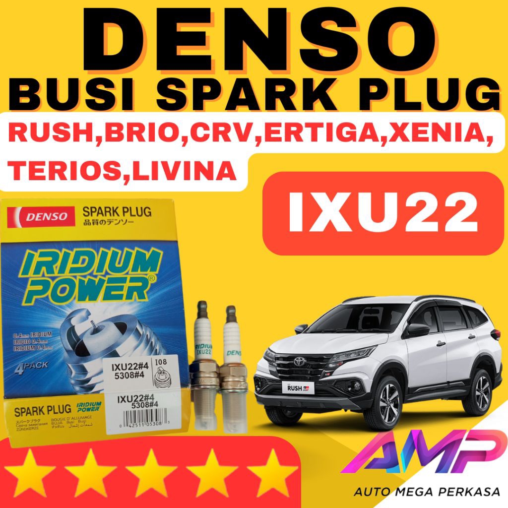 BUSI MOBIL RUSH,BRIO,CRV,ERTIGA,XENIA,TERIOS,LIVINA DENSO IXU22 IRIDIUM POWER