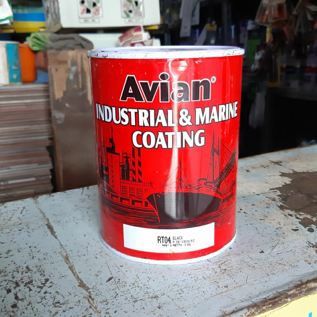 Cat Kapal Avian Industrial & Marine BLACK HITAM Anti Fouling Cat Jalan