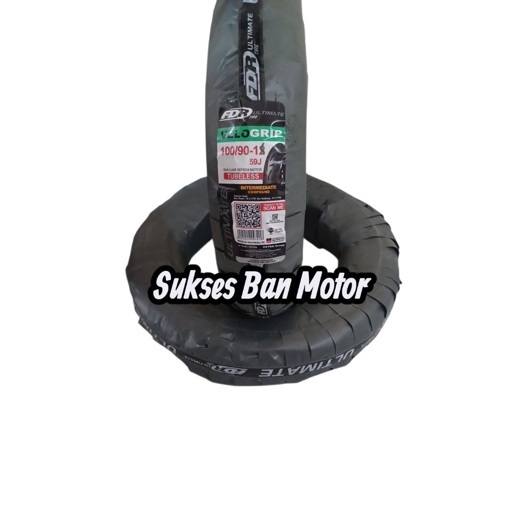 Ban FDR 100/90-12 Velogrip Tubeless
