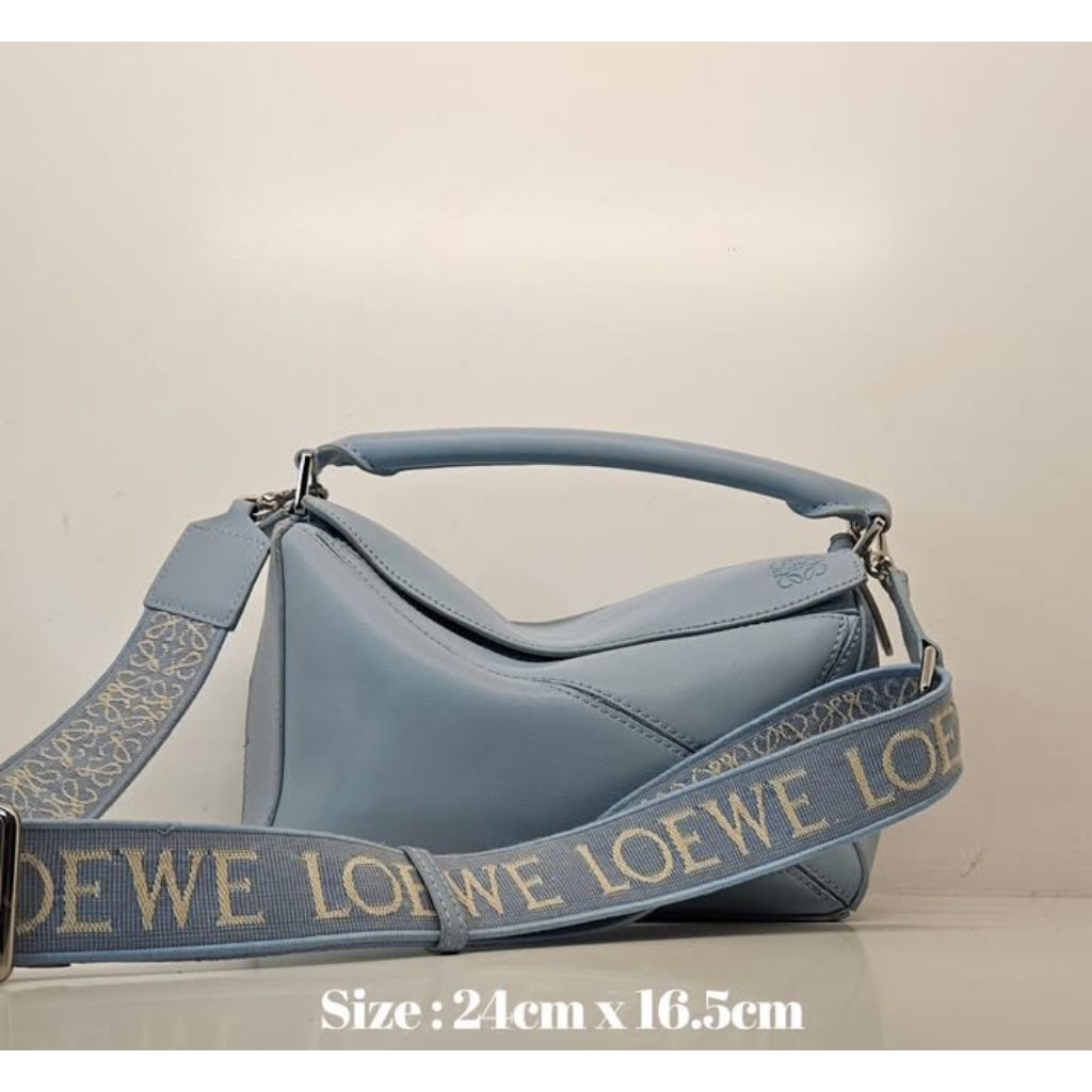 Tas wanita LOWE tali lebar lengkap seri preloved tas branded