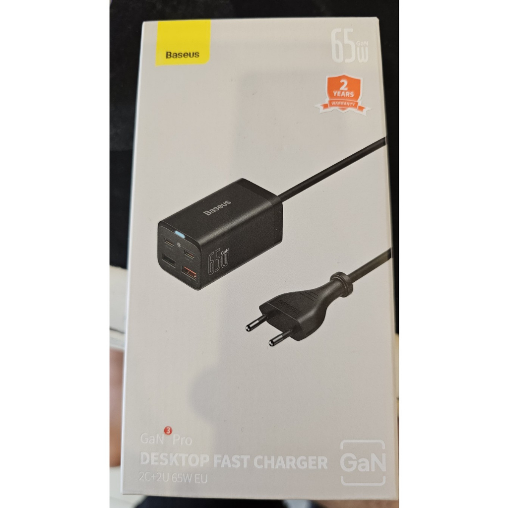 baseus gan3 pro desktop fast charger 2u 2c 65w laptop tablet hp baru segel jual rugi saja
