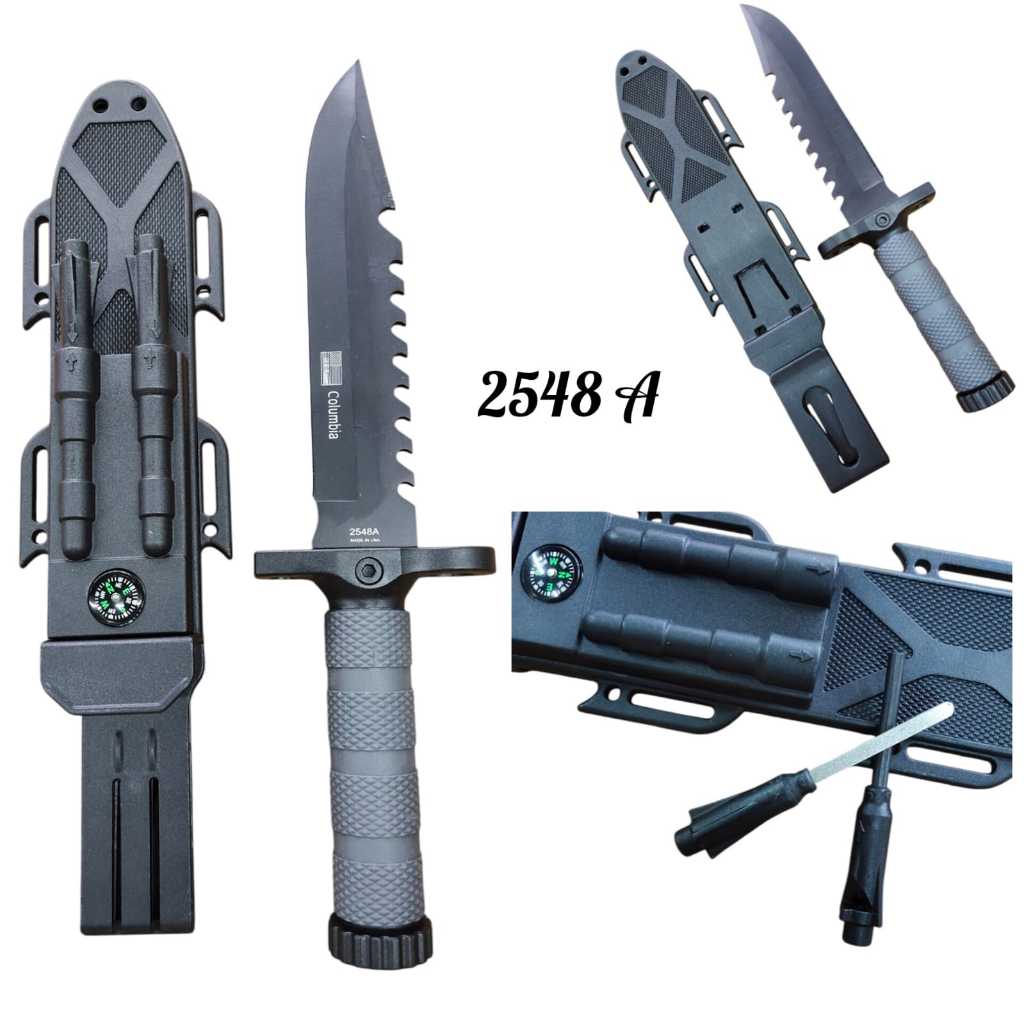 Pisau Columbia 2584A Survival Hunting Hutan | Pisau Tentara Serbaguna