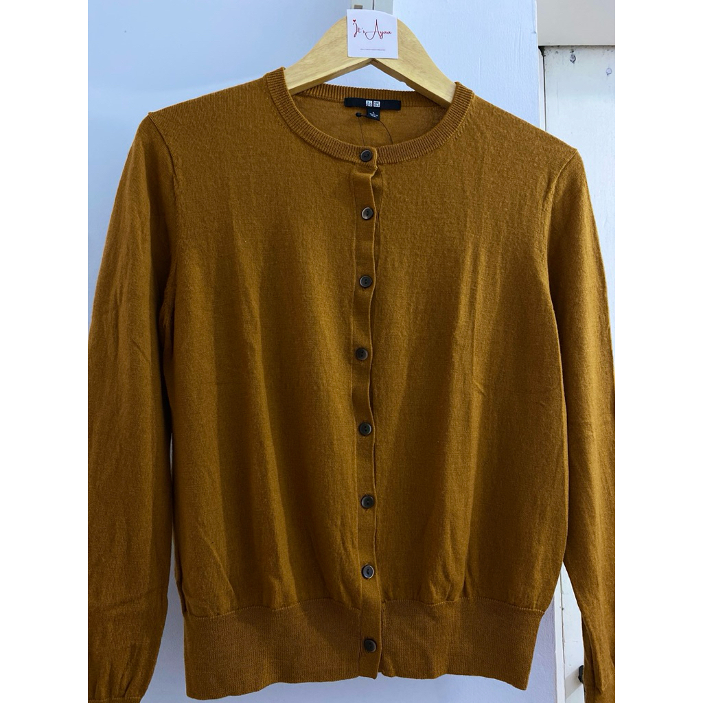 Cardigan Uni Caramel