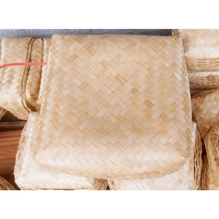 Besek Anyam Bambu Narutal Ukuran 30x30x10 Cm Besek Nasi Coklat Sepasasang Tempat Makanan