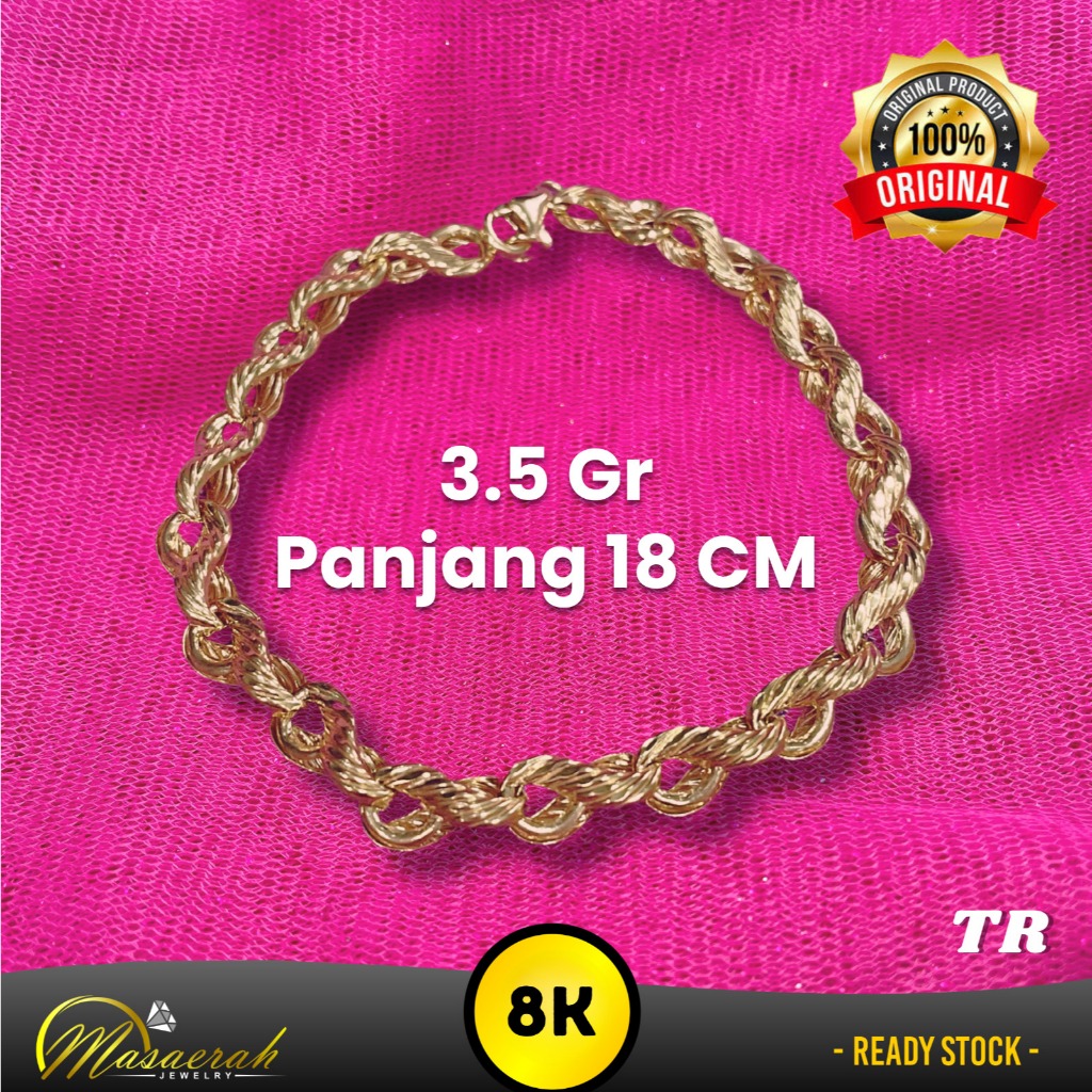 Gelang Emas 8K - Toko Emas Gajah Saerah - 3.5 Gram 2372