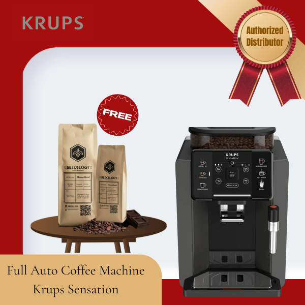 PROMO TERBATAS Krups Sensation Full Auto Coffee Machine Mesin Kopi Espresso Otomatis 5 Pengaturan Gi