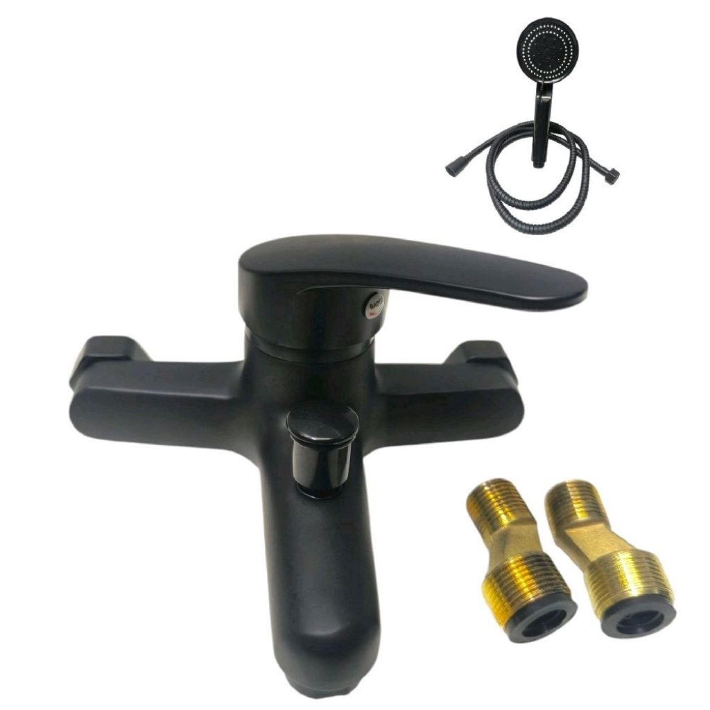 KRAN MIXER BATHUP /KRAN BATHUP PANAS DINGIN HITAM DOFT/KRAN BATHUP ZINC ALOY