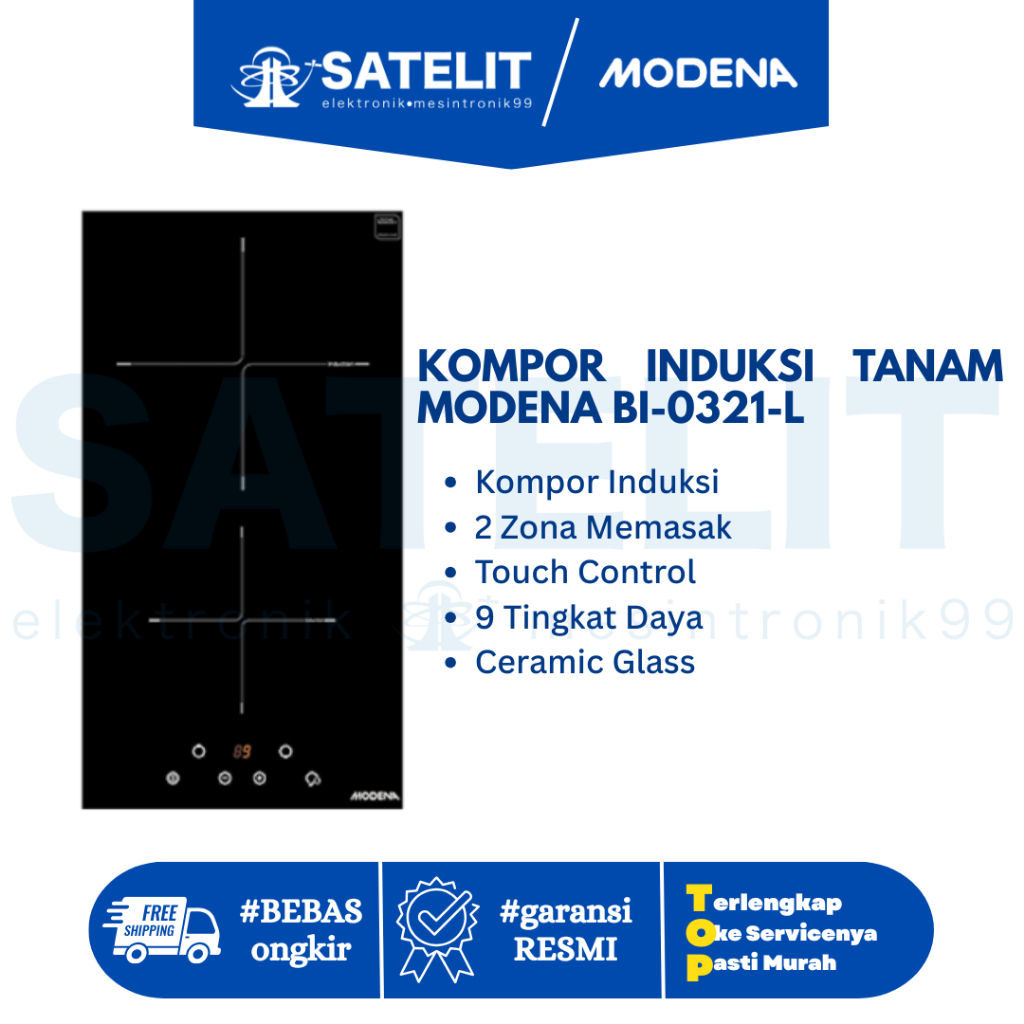 KOMPOR INDUKSI TANAM MODENA BI-0321-L
