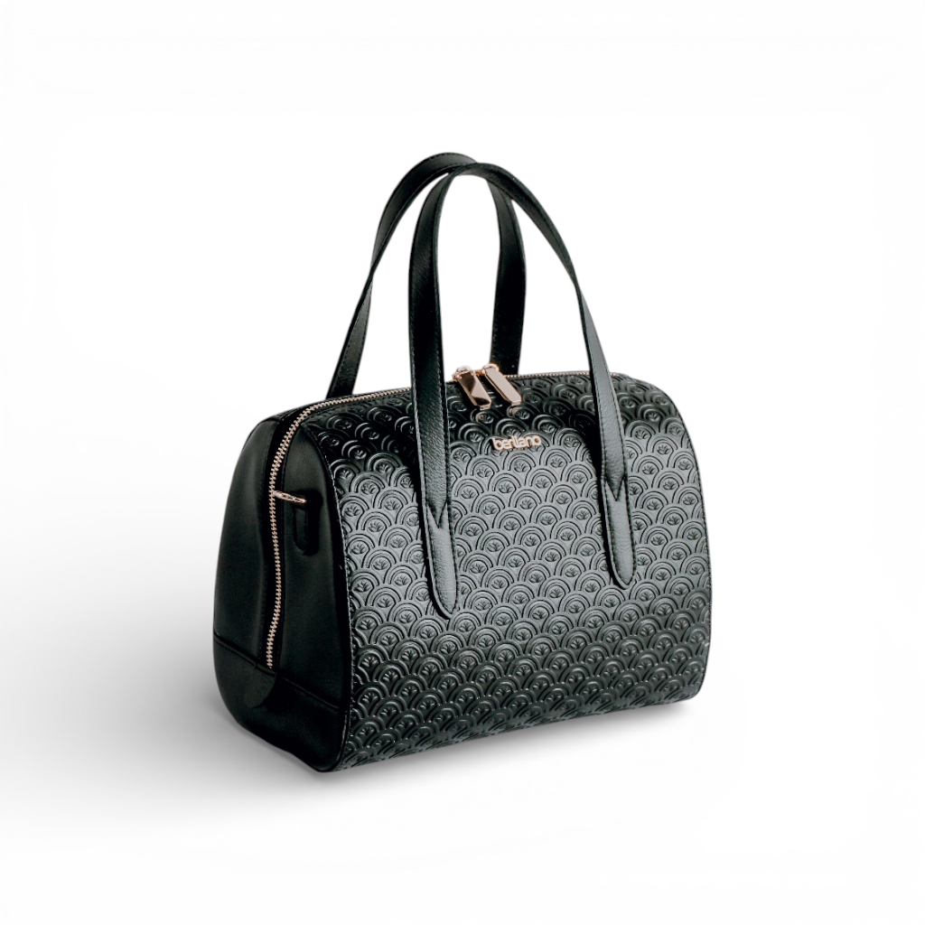 Berliano Leather Cartera Bag - Slingbag Tas Bahu Wanita Kulit Sapi Asli Motif Batik