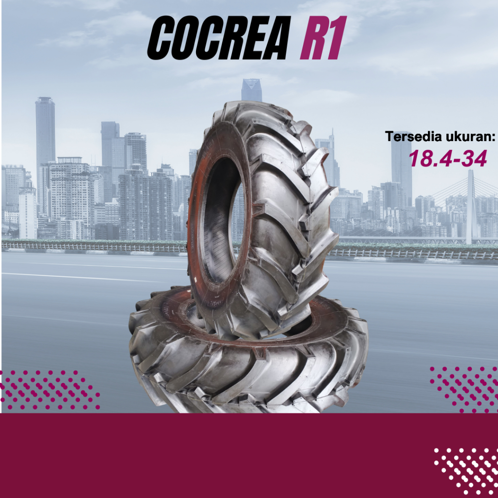 BERLIAN BAN Ban Traktor R1 12PR 18.4-34 COCREA | BAN TRAKTOR