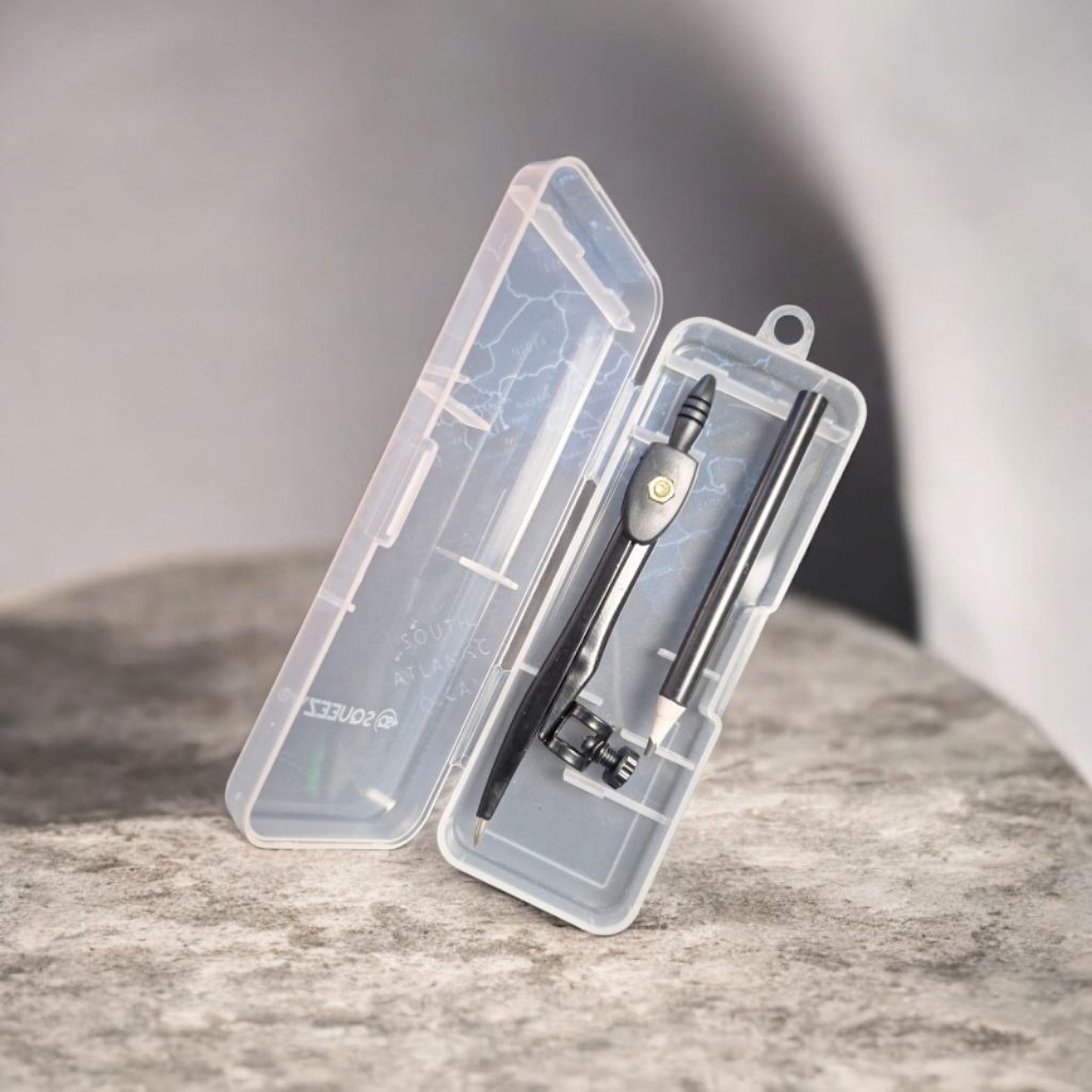 Jangka Set Pensil Besi/Jangka SQUEEZY/Jangka sorong/jangka lingkaran