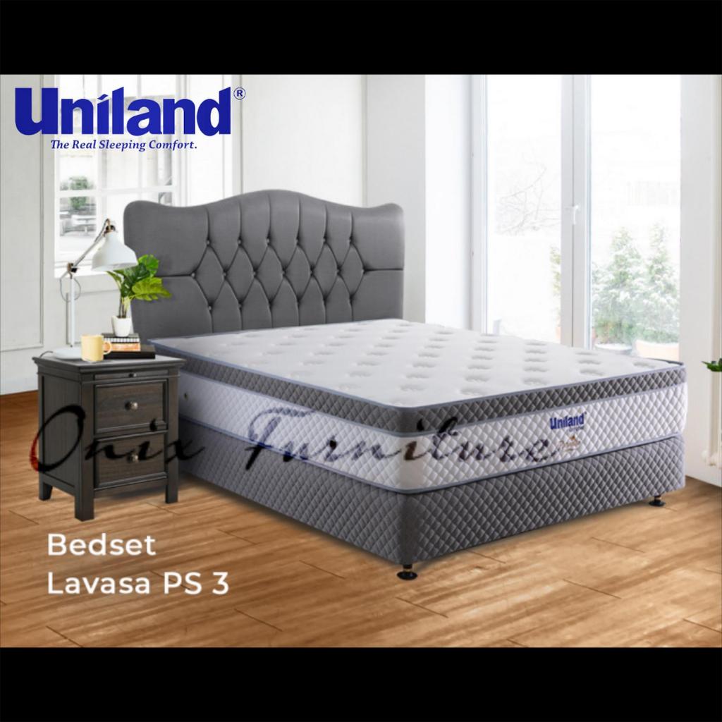 Springbed Fullset Uniland Paradise Plushtop Lavasa PS3, 160x200 Grey