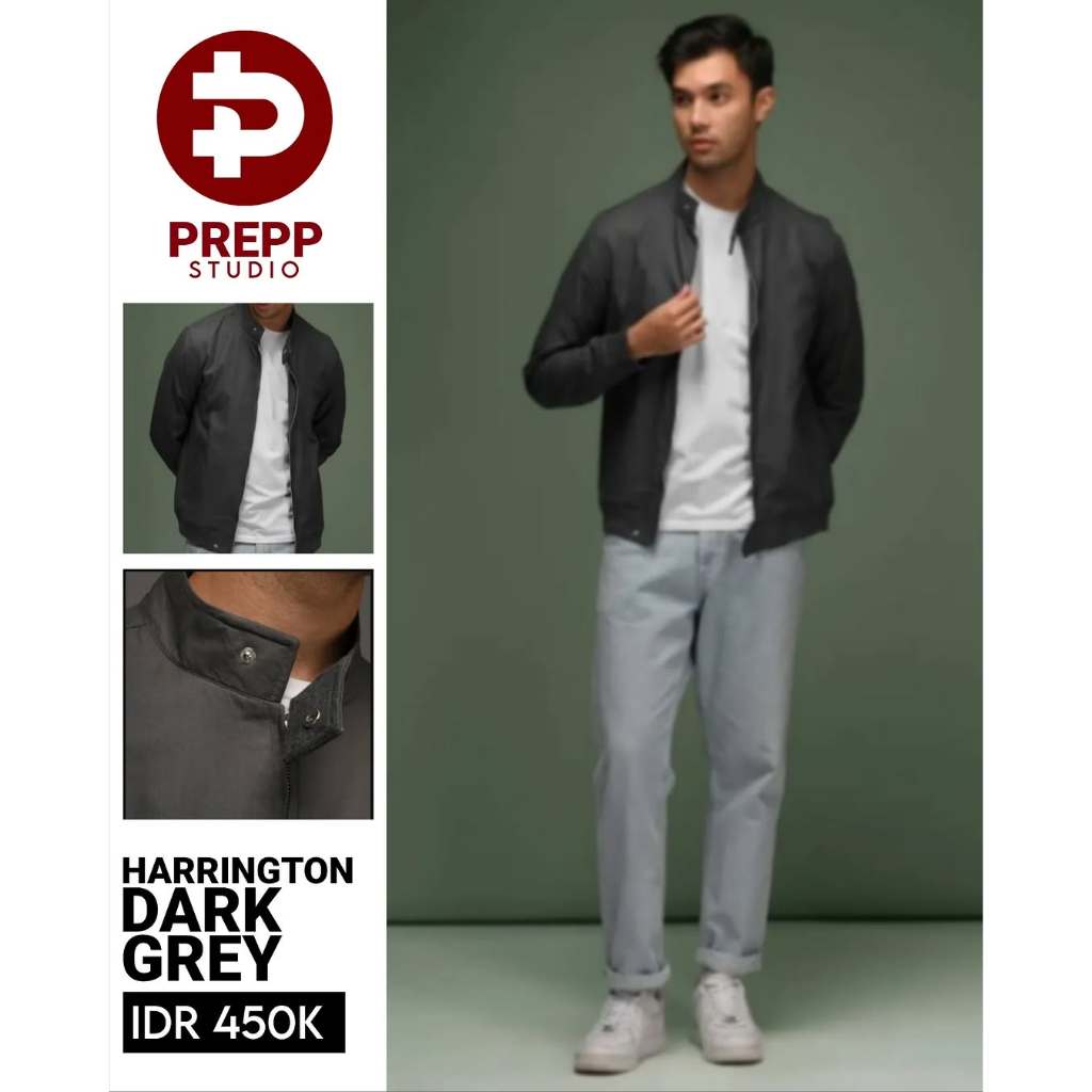 Prepp Studio - Harrington Dark Grey | Harrington Jaket