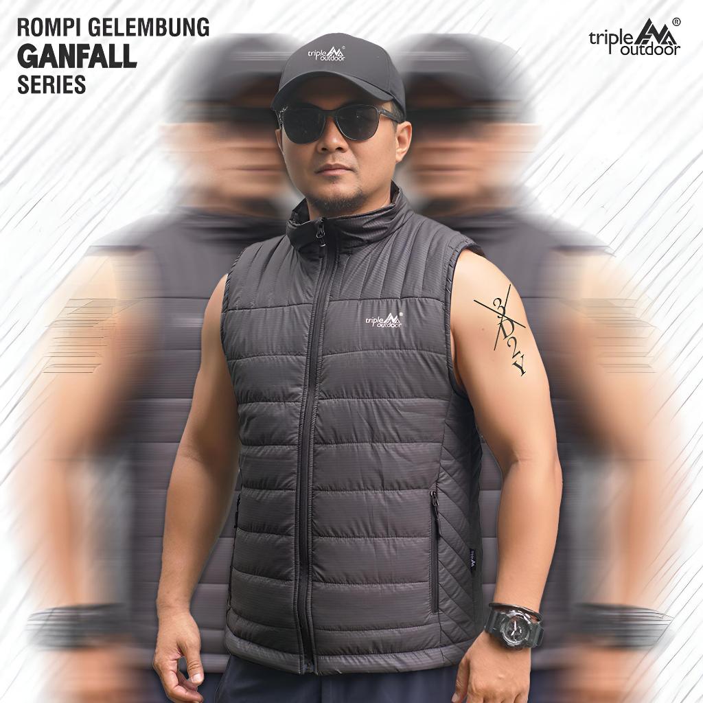 GANFALL SERIES - ROMPI GELEMBUNG ANTI ANGIN HANGAT ROMPI OUTDOOR ROMPI RIDING ROMPI BERSEPEDA ROMPI 