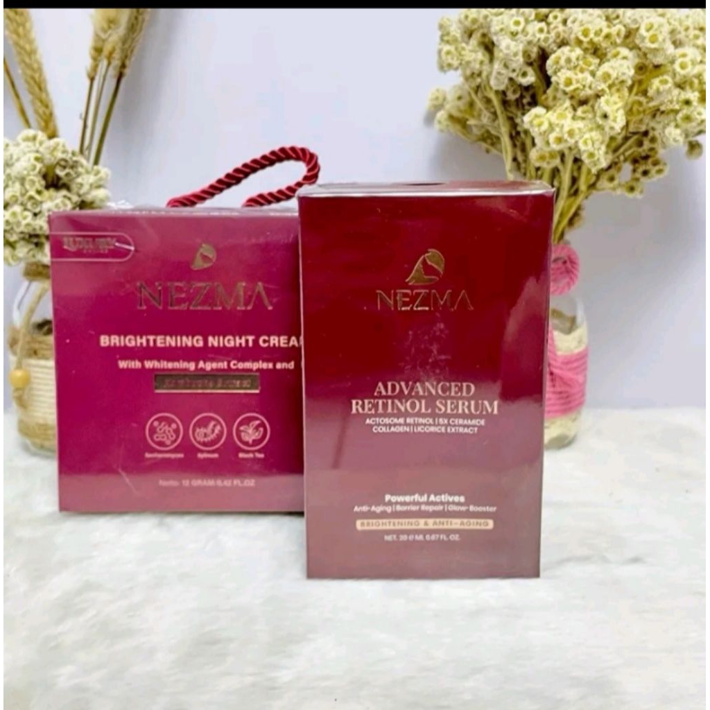 DISKON CEPAT AMBIL NEZMA - Kombucha Nezma dan Serum Retinol Nezma - Cream Dewa Nezma Dan Serum Advan