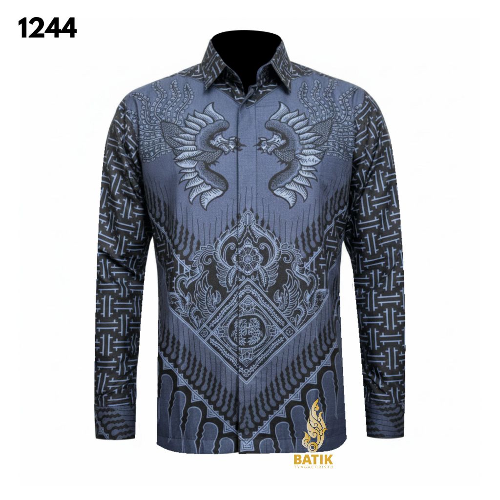 Kemeja Batik Tyagachristo 1244 Slimfit Lengan Panjang Batik Solo