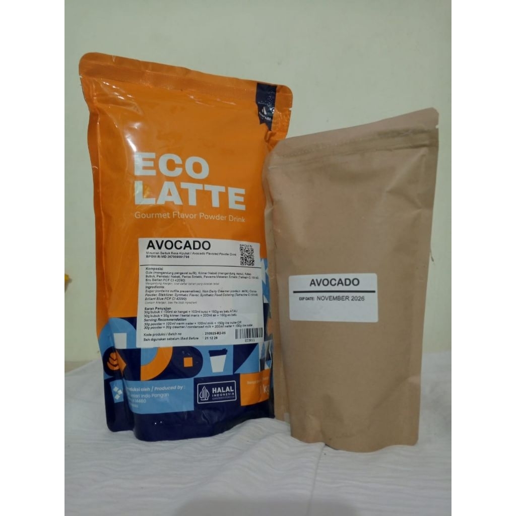 Bubuk Minuman rasa avocado Ecolatte (ex cho'latte)