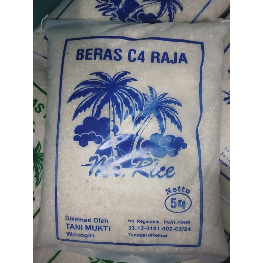 Beras C4 Medium Wonogiri Kemasan 5 kg
