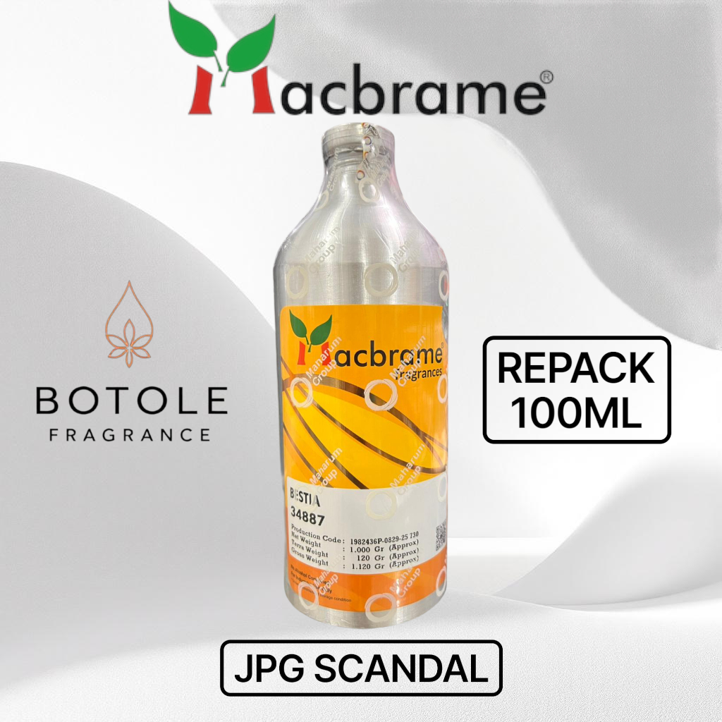 BESTIA BIBIT PARFUME JPG SCANDAL BY MACBRAME REPACK 100ML