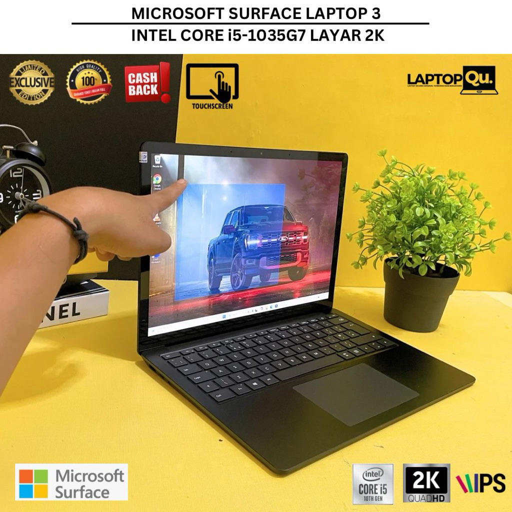 MICROSOFT SURFACE LAPTOP 3 i5-1035G7 RAM 8GB/SSD 256GB/TOUCHSCREEN 2K/GRADE A