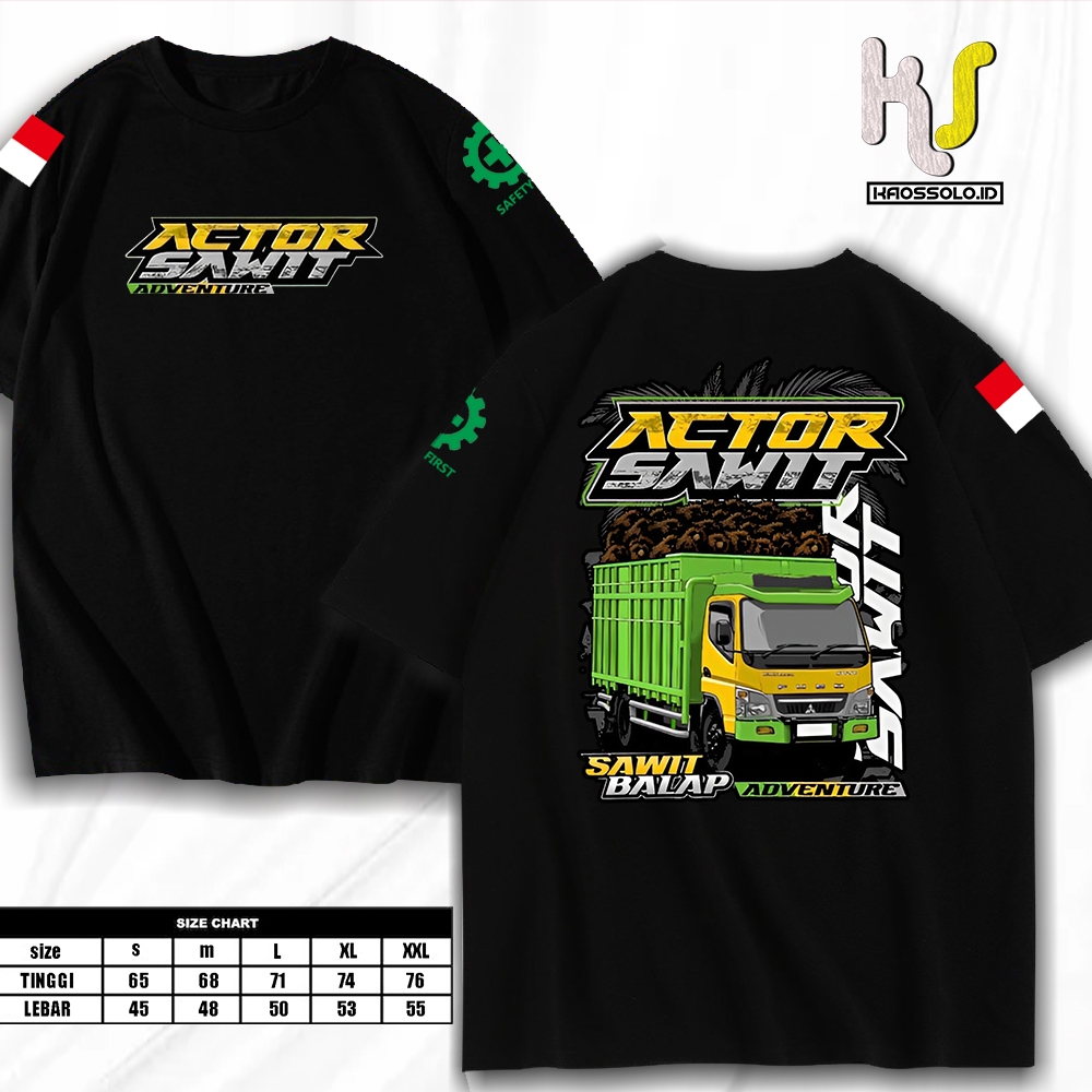 Kaos Truk Sawit Balap / kaos Distro AKTOR SAWIT Truk Sawit Balap