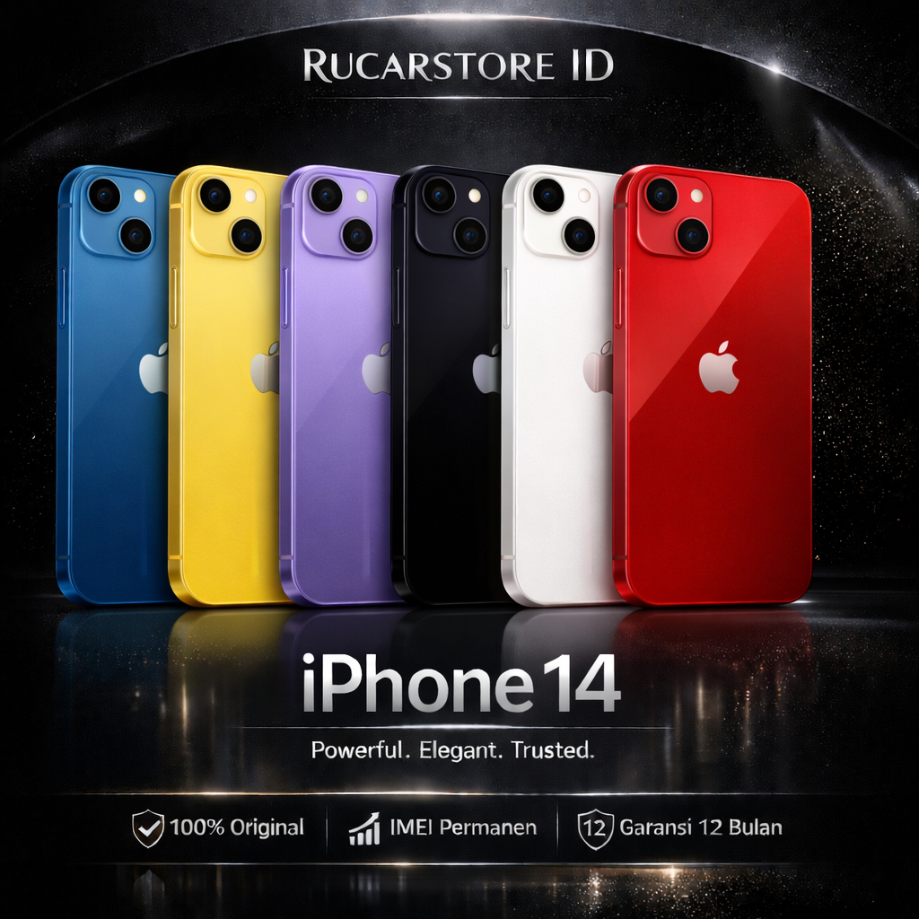 iPhone 14 Ex Ibox Original Resmi | IMEI  Permanen | Fullset | Garansi 12 Bulan