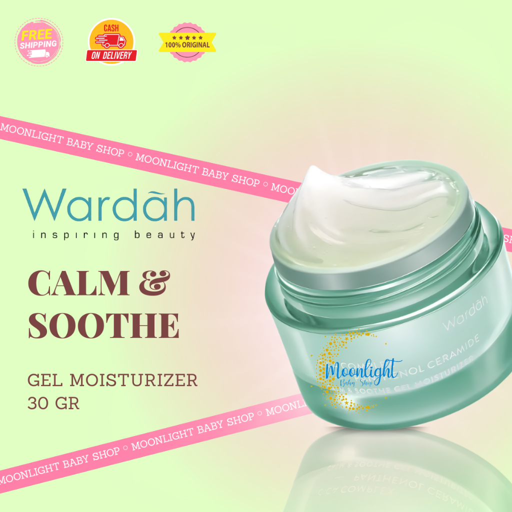 Wardah Cica Complex + Panthenol Ceramide Calm & Soothe Gel Moisturizer | Pelembab Wajah