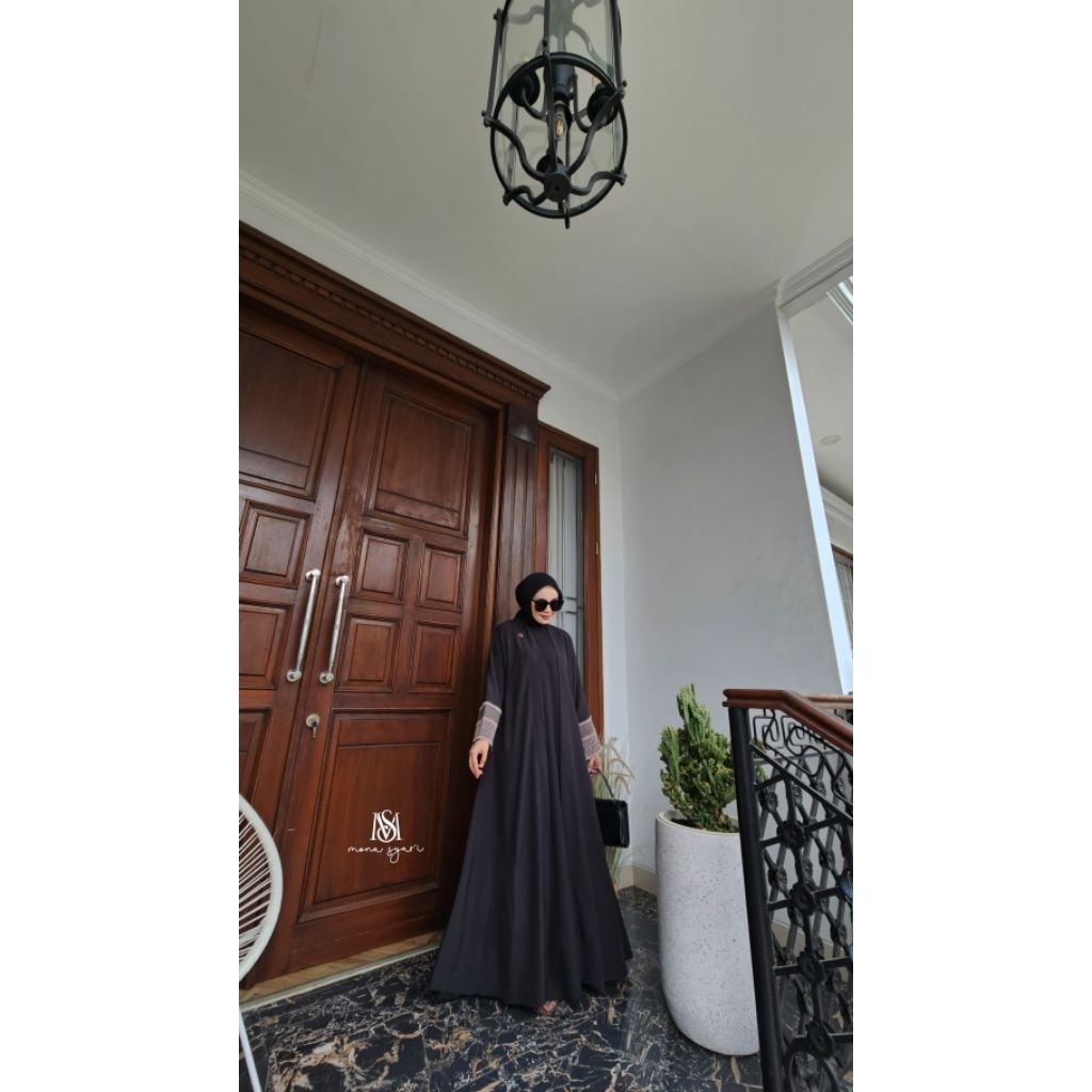 Madinah One Set by Mona Syar'i by M.E Original - Dress dengan Bahan Alexa HQ