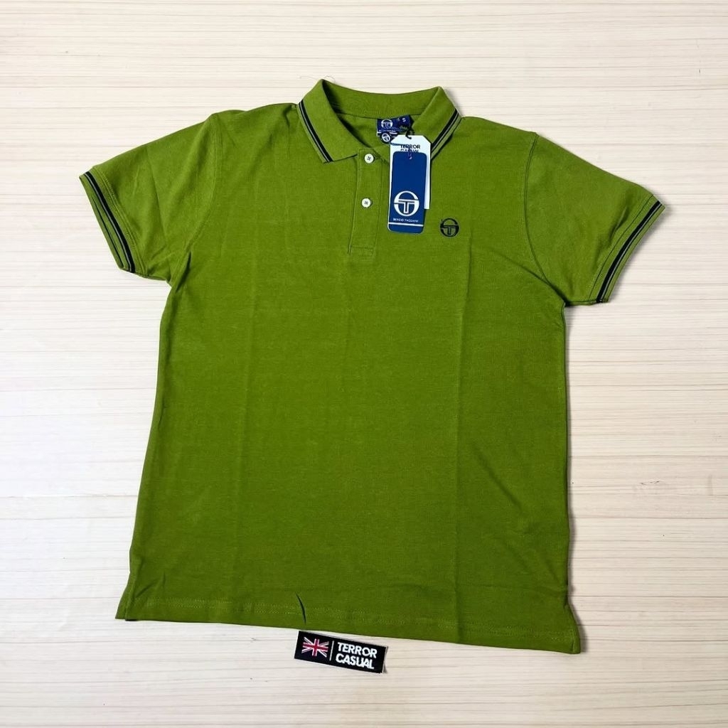 Sergio Tacchini Iconic Polo Shirt Dark Green Original BNWTIP