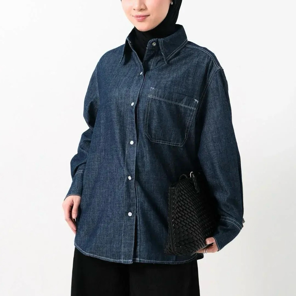 Zenith Kemeja Denim - Kemeja Denim Wanita
