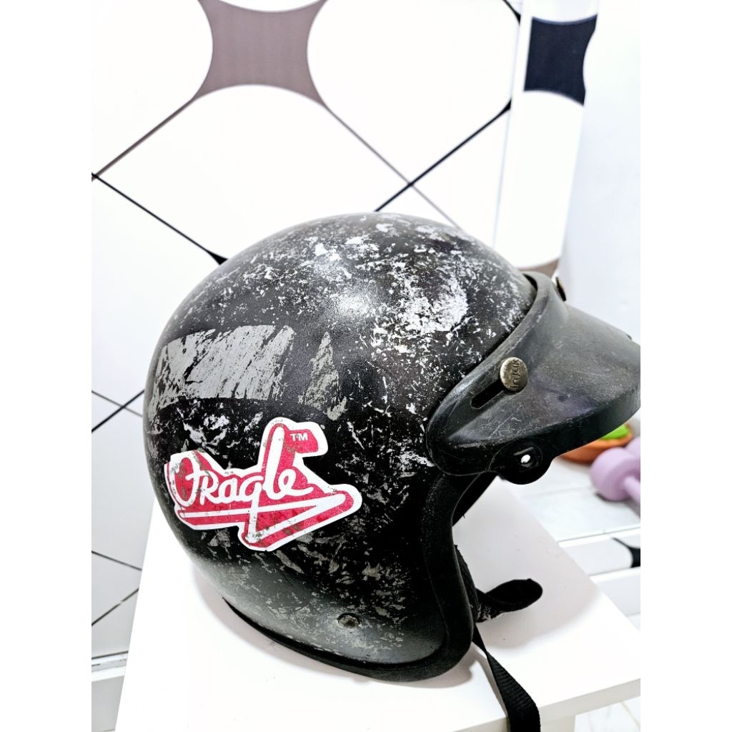 PRELOVED HELM / PRELOVED HELM MURAH / HELM TANPA KACA / PENUTUP KEPALA MOTOR