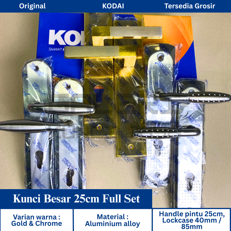 KODAI Gagang Pintu Kunci Besar 25cm Fullset LITE Series